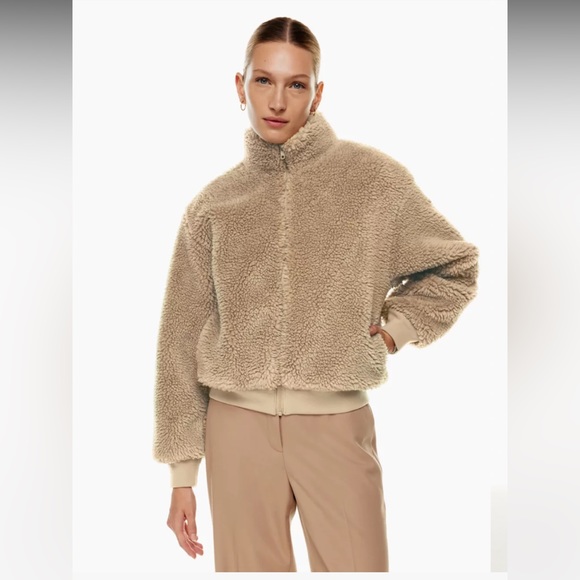 Aritzia Sherpa Fleece Antic Bomber Jacket - Picture 2 of 3